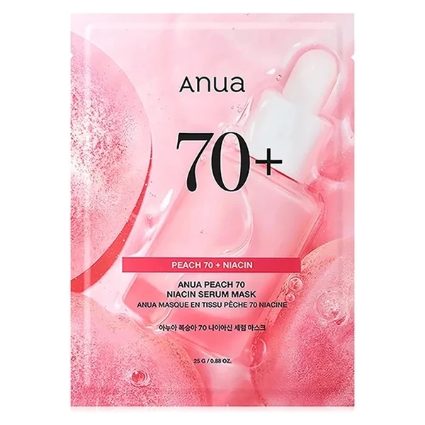 Máscara Facial Anua Peach 70+ Niacin Serum Mask - 1 Unidade