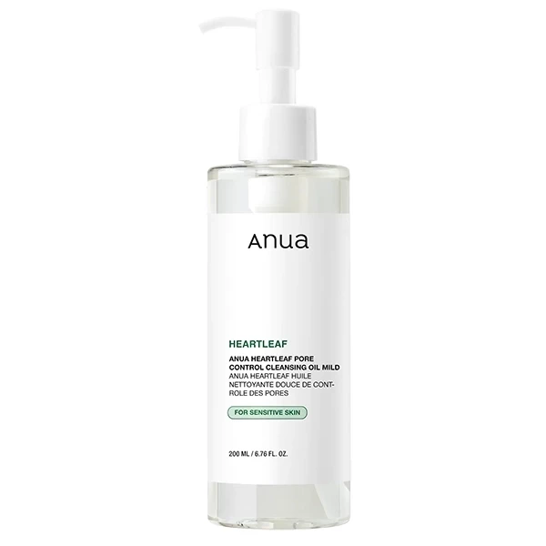 Óleo Facial de Limpeza Anua Heartleaf Pore Control Cleansing Oil Mild de 200 ml