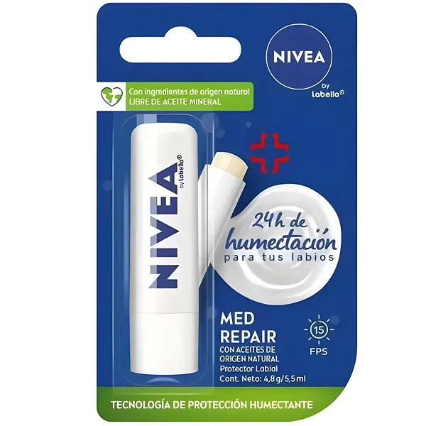 Protetor Solar Labial NIVEA Med Repair SPF 15 4.8 g
