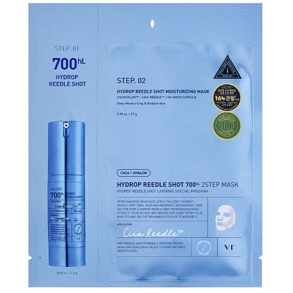 Máscara Facial VT Cosmetics Reedle Shot 700hL 2 Step Mask