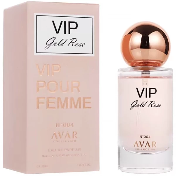 Perfume Feminino Avar Collection Vip Gold Rose N°004 EDP