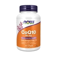 SUPLEMENTO NOW COQ10 60MG OMEGA-3 120 CÁPSULAS